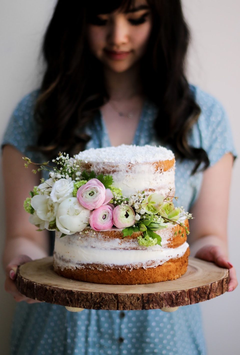 High Altitude Italian Cream Cake (Coconut Pecan Cake) - Curly Girl Kitchen