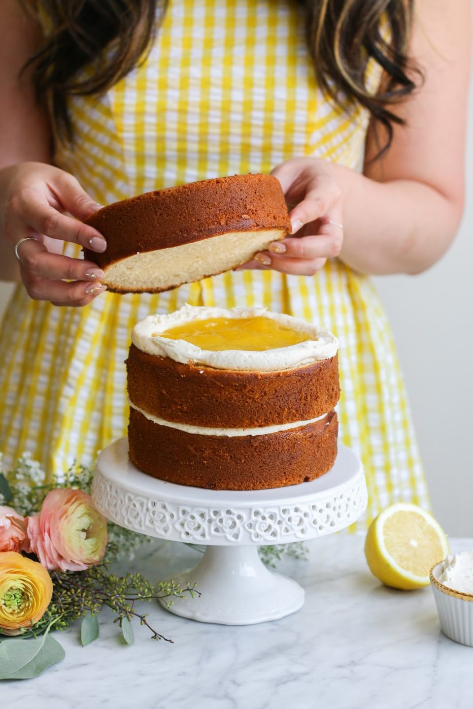 Little lemon curd cakes recipe