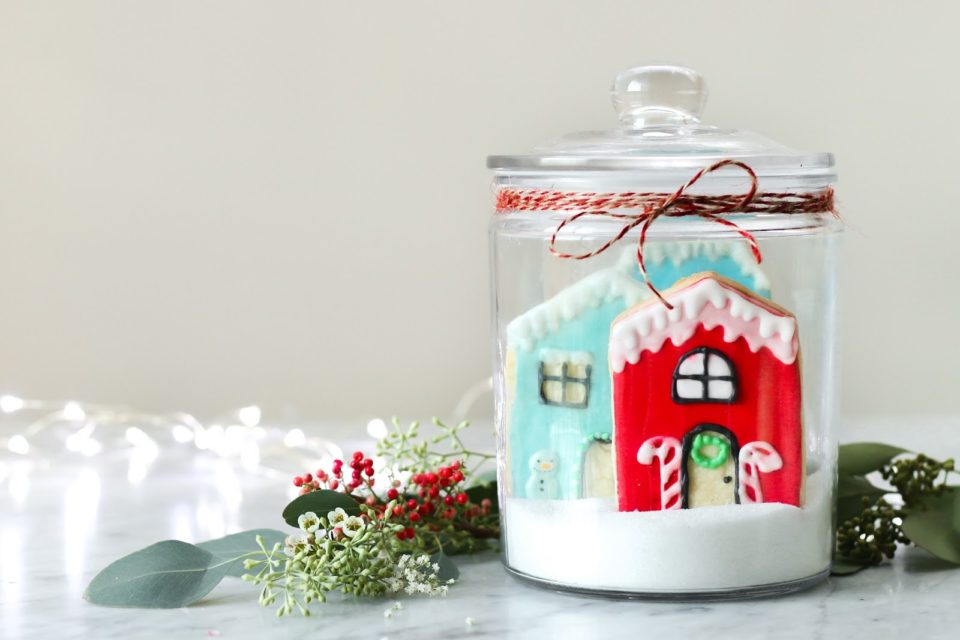 Glass Cookie Jar, COOKIES, with Fake Frosting Topper – Love In The