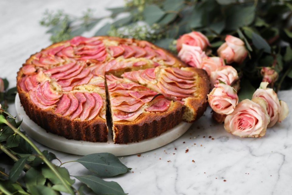 Ricotta Almond Cake with Pink Pearl Apples - Constellation Inspiration