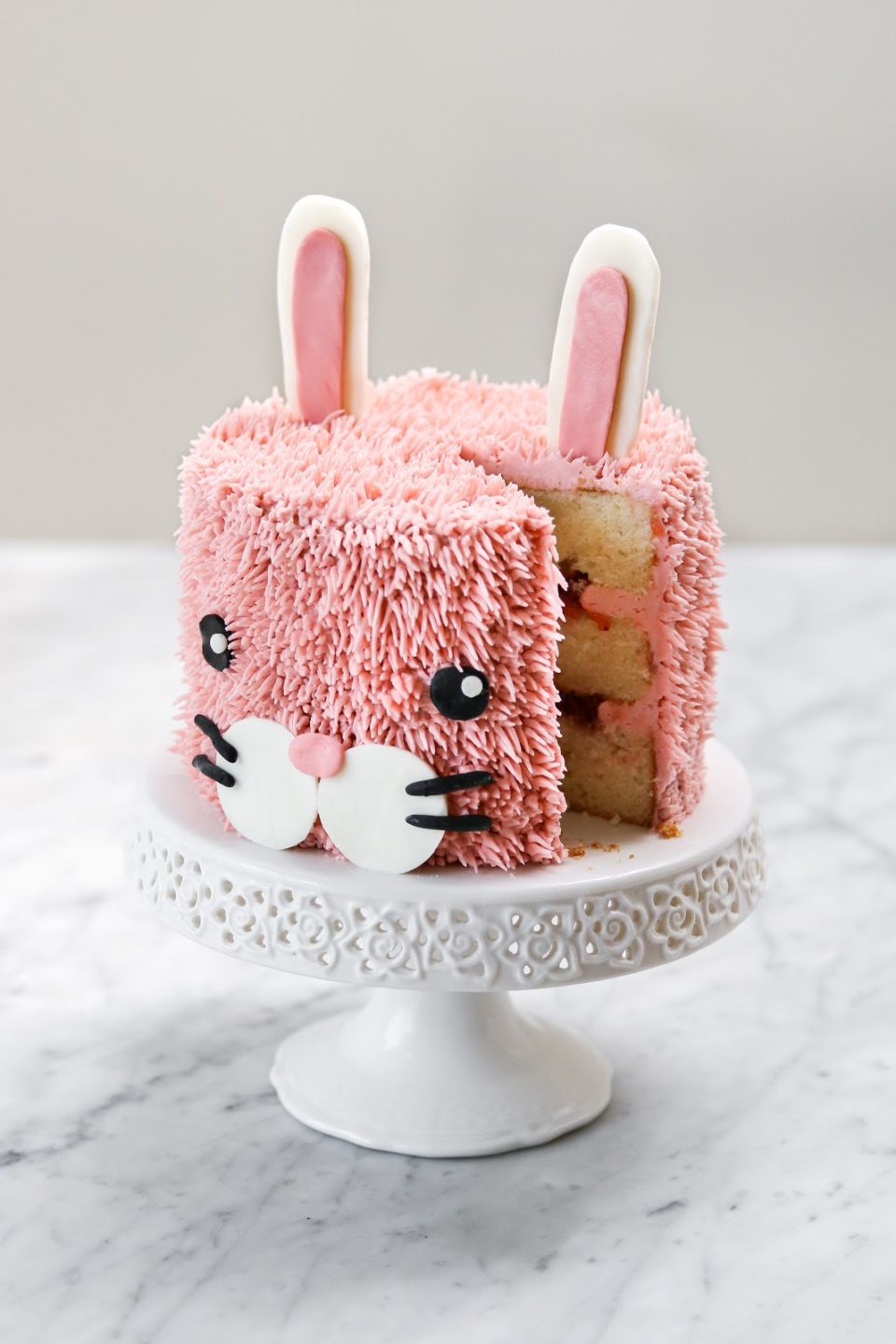 Bunny cake 2 tier – Runaway Cupcakes