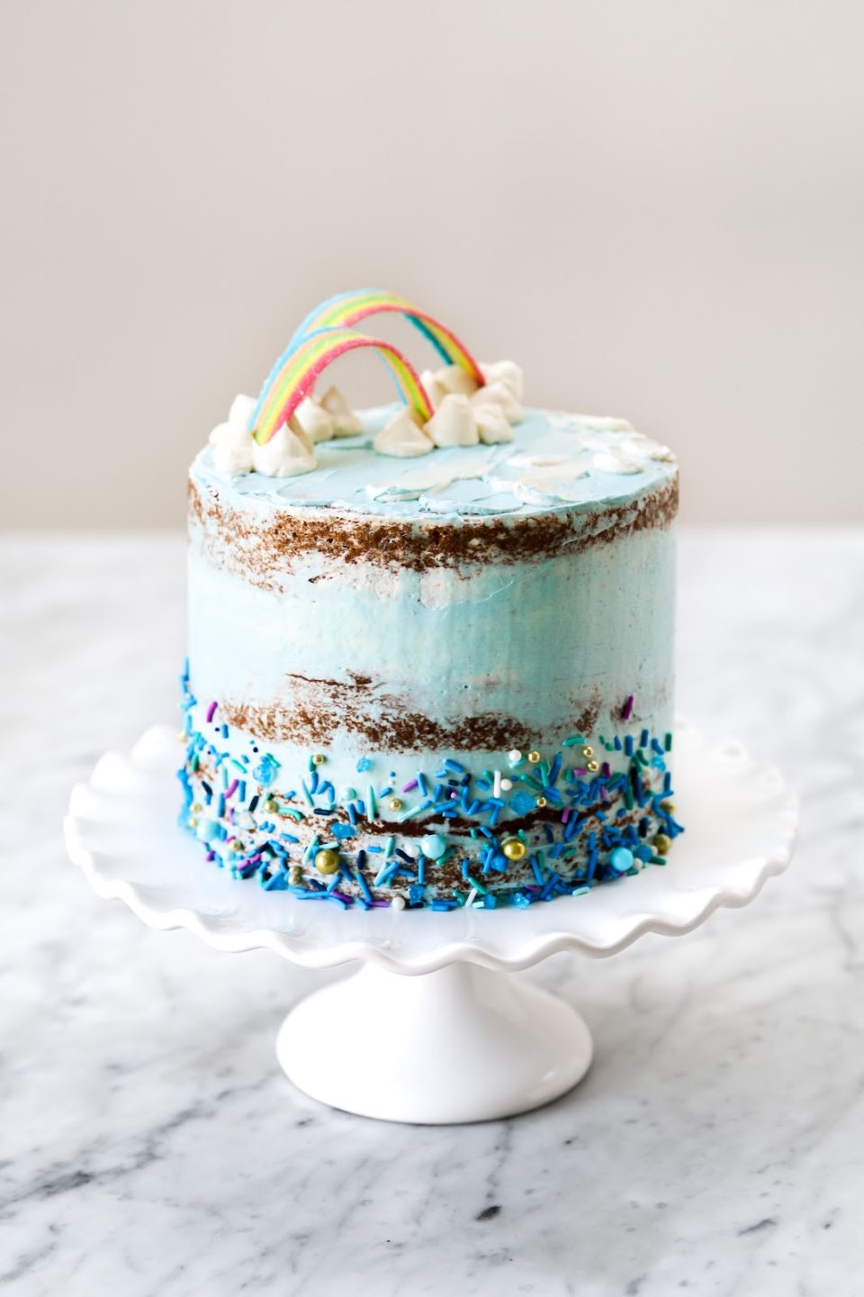 Rainbow Cake for Boys | Doting Moms