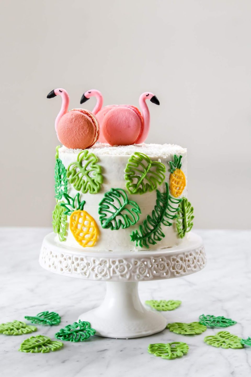 Pina colada ice-cream cake recipe