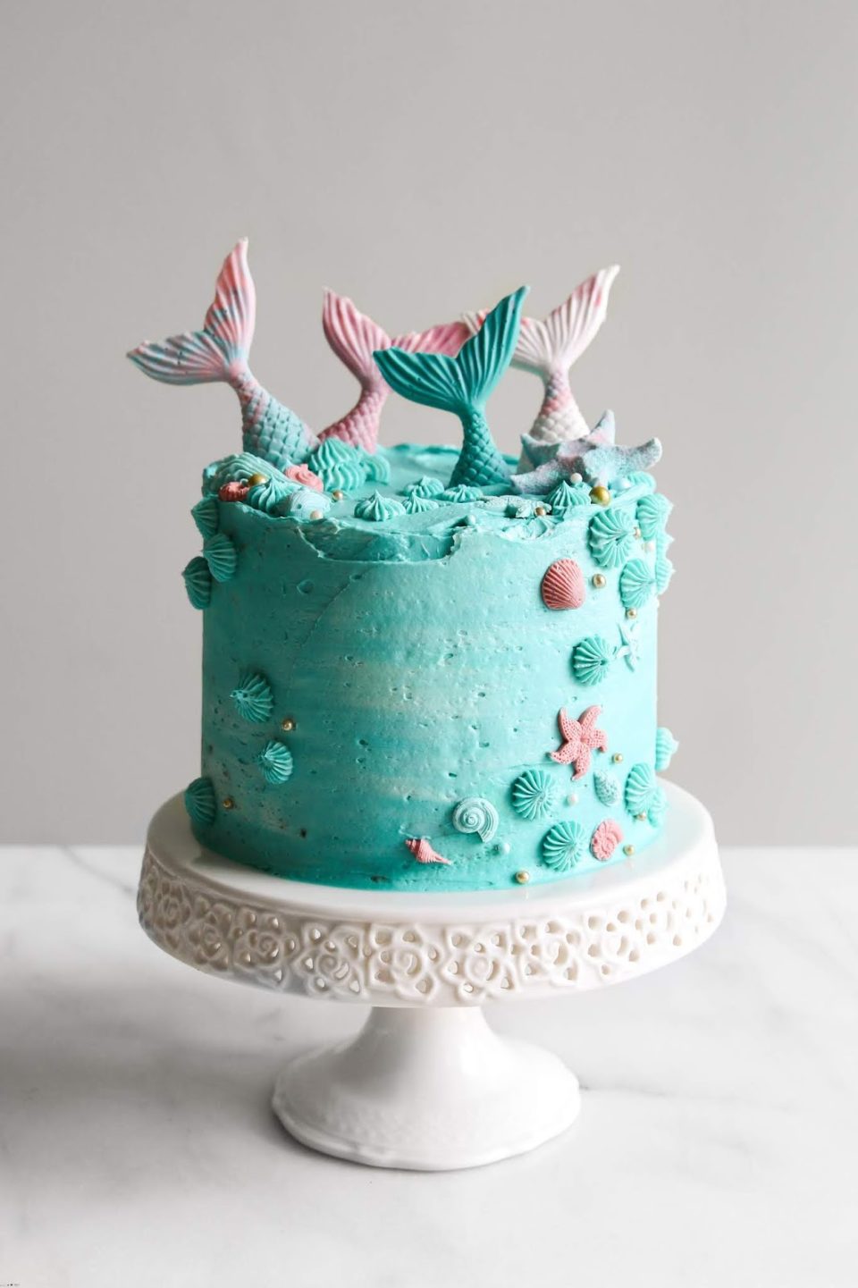 Easy Mermaid Cake Tutorial - YouTube