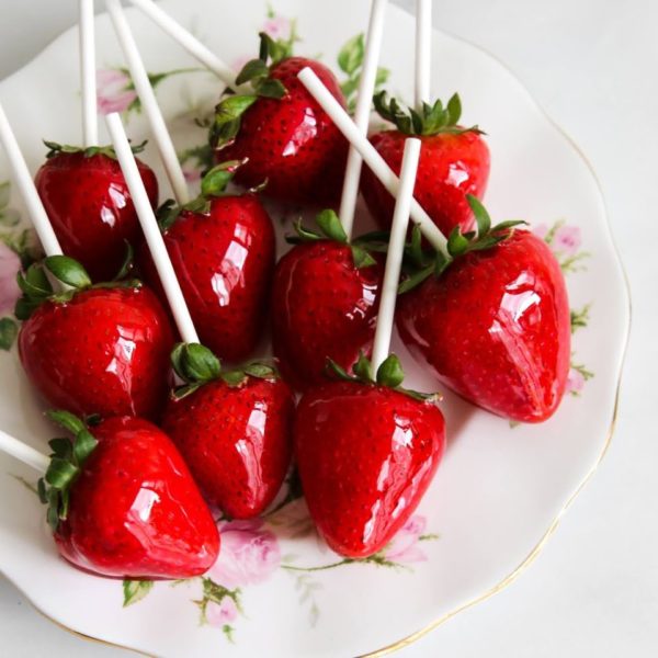 Easy Sugared (Tanghulu-style) Strawberries - Constellation Inspiration