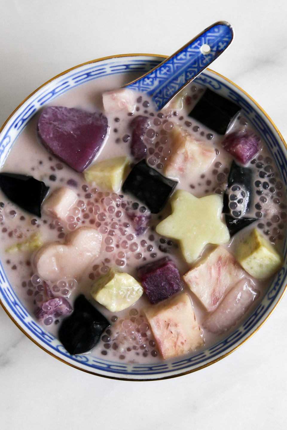 Taro Coconut Sago Dessert Soup (椰汁芋頭+芋圓西米露) - Constellation Inspiration