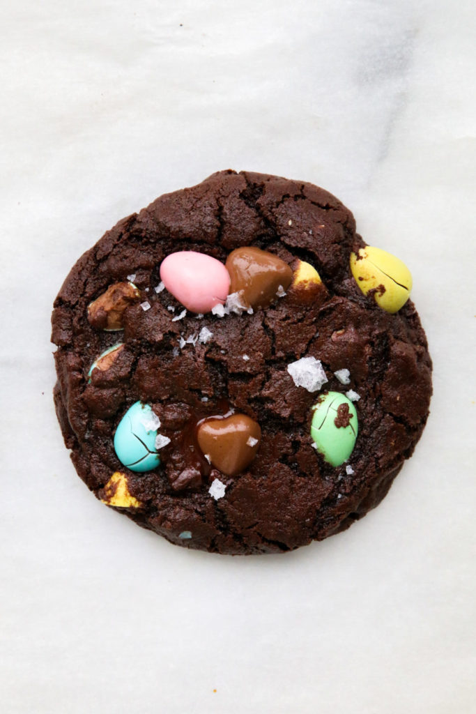 easter chocolate mini egg cookies