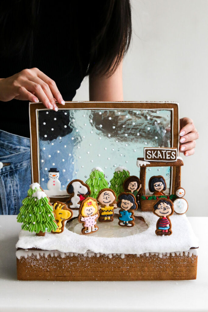 Christmas Snowy Village Cake Recipe (with video)