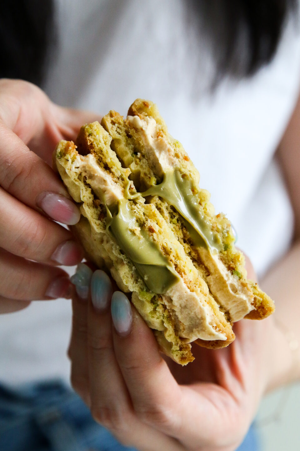 Pistachio Latte Sandwich Cookies Constellation Inspiration